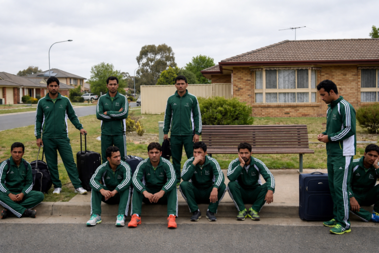 Pakistan hockey team washing